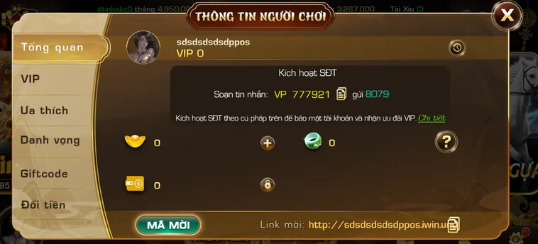 Quy trình kích hoạt bảo mật tài khoản tại Iwin.