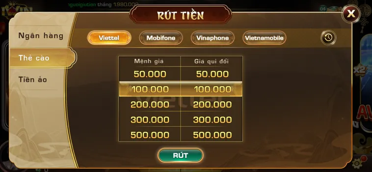 Hướng Dẫn Rút Tiền Bằng Thẻ Cào Tại iWin Club Nhanh Chóng Đảm Bảo An Toàn Cho Mọi Cược Thủ