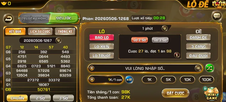 Lô Đề Siêu Tốc Tại IWin Club Sân Chơi Dự Đoán Con Số Nhanh Chóng Nhất