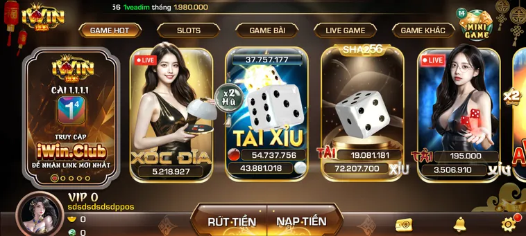 Cổng Game iWin Club - Đa Dạng Trò Chơi Thuộc Nhiều Thể Loại Khác Nhau GIúp Bạn Hốt Bạc